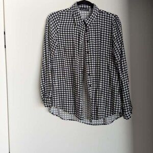 Big Dart Black and White Blouse Size 38